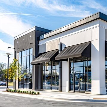 Shiney windows on a local business.